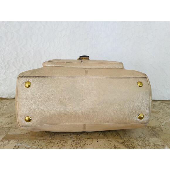 Coach penelope F18890 pearl pebble Leather large Satchel BAG PURSE shoulder bag - Picture 6 of 7